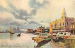 Italy Postcard Venice Rive Degli Schiavoni - Venezia (Venedig)