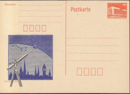 DDR PP 19 II, Ungebraucht, Teleskop, Vor Burg (Sachsen-Anhalt), Um 1988 - Privatpostkarten - Ungebraucht