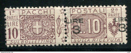 Pacchi Postali Lire 3  Varietà Soprastampe Invertite - Mint/hinged