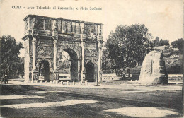 Italy Postcard Rome Constantin Arch - Andere Monumenten & Gebouwen
