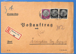 Allemagne Reich 1937 - Lettre Einschreiben De Munchen - G32799 - Briefe U. Dokumente