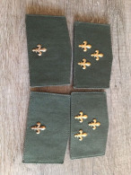Original Army Bosnia And Hercegovina War Period Patches With Gold Lilly Pins - Patches