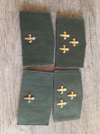 Original Army Bosnia And Hercegovina War Period Patches With Gold Lilly Pins - Escudos En Tela