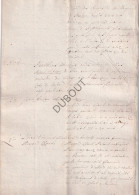 Limburg - Manuscript ± 1789 Opsomming Gevluchte Gangsters (V3105) - Manuscrits