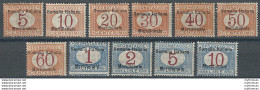 1906 Somalia Segnatasse 11v. MNH Sassone N. 1/11 - Sonstige & Ohne Zuordnung