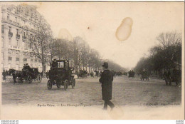 PARIS VÉCU   Les Champs Élysées  ..........  Carte Tachée - Artesanos De Páris