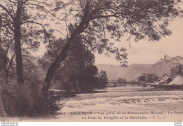 D25  BESANÇON  Vue Prise De La Promenade Micaud... Avec Au Dos Cachet De L'hôpital Temporaire N°4 De La Butte à Besançon - Besancon