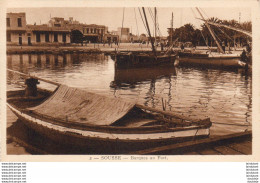 TUNISIE  SOUSSE  Barques Au Port - Tunisie