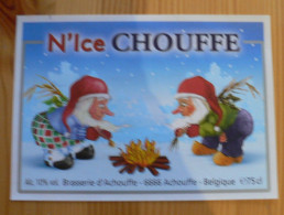 BRASSERIE D'ACHOUFFE (BELGIQUE) : ETIQUETTE N'ICE CHOUFFE - NEUVE - Bière