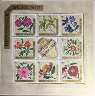 Burundi 1966 Flowers Sheetlet MNH - Andere & Zonder Classificatie