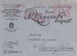 1935 CARTOLINA Con Affrancatura Meccanica Rossa EMA  ROCCIOLI  EMPOLI - Marcofilie