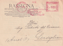 1939 CARTOLINA Con Affrancatura Meccanica Rossa EMA  ROCCIOLI  EMPOLI - Marcophilia