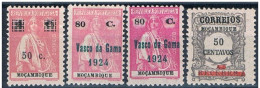 Moçambique, 1923, # 247/8, 248a, 260, MH - Mozambique