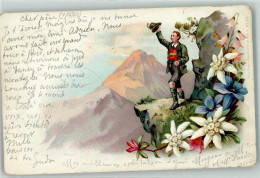 39424407 - Edelweiss Tracht Lithographie - Alpinismo