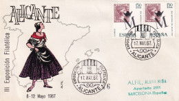 MATASELLOS 1967 ALICANTE - Storia Postale