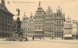 Belgium Postcard Anvers Grand Place Et Monument Brabo - Antwerpen