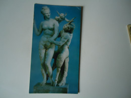 GREECE   POSTCARDS  ATHENS MUSEUM EROS  VENUS AND PAN   FOR MORE PURCHASES 10% DISCOUNT - Grèce
