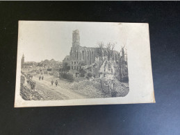 Zonnebeke Bombardement W0 I Fotokaart - Zonnebeke