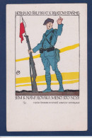 CPA Hongrie Patriotique Illustrateur Voir Dos - Hongrie