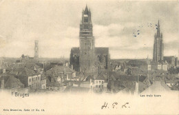 Belgium Postcard Brugges The Three Towers - Otros & Sin Clasificación