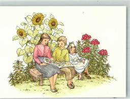 39737407 - Kinder Sonnenblumen Puppen Sign. Dinkelacker - Andere & Zonder Classificatie