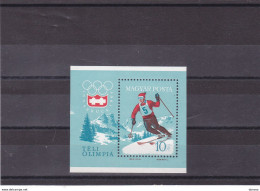 HONGRIE 1964 JEUX OLYMPIQUES INNSBRUCK Yvert BF 46, Michel Block 40 NEUF** MNH Cote Yv 12,50 Euros - Hojas Bloque
