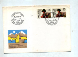 Lettre Cachet Luzerne Maison Du Transport Theme Train Automobile - FDC