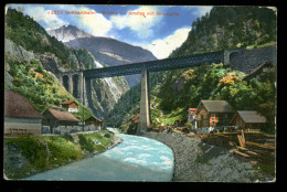 14940 - SUISSE -  Gotthardbahn Bruecke Bei Amsteg Mit Windgelle - Autres & Non Classés