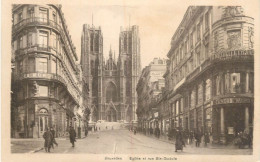 Belgium Postcard Bruxelles St. Gudule Church - Andere & Zonder Classificatie