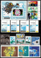 Meteorology Postage Stamps And Blocks  MNH Collection - Sammlungen