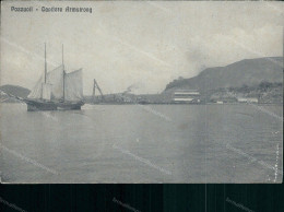 Cs68 Cartolina Pozzuoli Cantiere Armstrong Provincia Di Napoli 1914 - Napoli (Neapel)