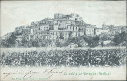 Cs69 Cartolina Un Saluto Da Gesualdo Provincia Di Avellino 1901 Campania - Avellino