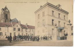 VILLENEUVE LA GUYARD L'Hôtel De Ville Colorisé Belle Animation Non Voyagé - Villeneuve-la-Guyard