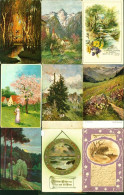 40163307 - Landschaften Kuenstlerkarten Lot Mit  15 AK, 1901-1933; Ueberwiegend Gute Erhaltung, Ca. Haelfte Gelaufen - Altri & Non Classificati