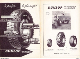 4 Feuillets D'agenda, Dunlop, Pneus Pour Vélos, Cyclomoteurs, Motos..... - Cars