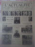 L'Actualité 700 Joffre Boys-scouts USA à Paris Quat-z'arts Petit Métier : Rémouleurs 6 Photo Congrès Féministe Modes - 1900 - 1949