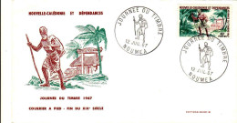 Nouvelle Caledonie 1967, FDC, Courrier A Pied - Fin Du XIX Siecle - FDC