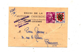 Carte Cachet Saint Etienne Mutuelle - Cachets Manuels