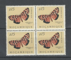 Portugal Mozambique 1953 "Butterflies" Condition Mint Block Of 4 - Mosambik