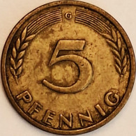 Germany Federal Republic - 5 Pfennig 1949 G, KM# 102 (#4556) - 5 Pfennig