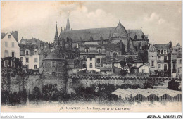 AGCP6-56-0494 - VANNES - Les Remparts Et La Cathedrale - Vannes