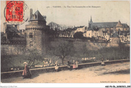 AGCP6-56-0500 - VANNES - La Tour Du Connetable Et Les Remparts - Vannes