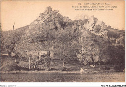 AGCP4-56-0286 - St-NICOLAS-DES-EAUX - Au Pied Du Rocher - Chapelle Saint-Gildas - Autres & Non Classés