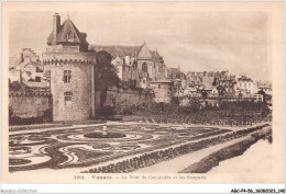 AGCP4-56-0339 - VANNES - La Tour Du Connetable Et Les Remparts - Vannes