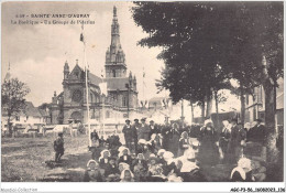 AGCP3-56-0255 - SAINTE-ANNE-D'AURAY - La Basilique - Un Groupe De Pelerins - Sainte Anne D'Auray