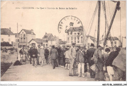 AGCP2-56-0162 - QUIBERON - Le Quai A L'arrivee Du Bateau De BELLE-ISLE - Quiberon