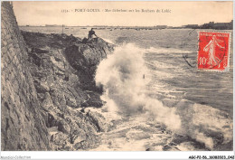 AGCP2-56-0111 - PORT-LOUIS - Mer Deferlant Sur Les Roches Du Lohic - Port Louis