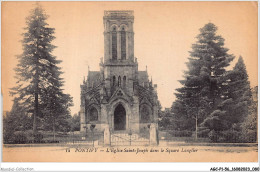 AGCP1-56-0041 - PONTIVY - L'eglise Saint-Joseph Dans Le Square Langlier - Pontivy