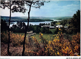 AGCP11-19-0882 - LA CORREZE PITTORESQUE - Route De La Celle A Bugeat - Le Lac De Viam Et Le Village - Sonstige & Ohne Zuordnung