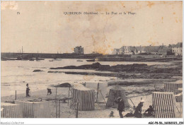 AGCP8-56-0703 - QUIBERON - Le Port Et La Plage - Quiberon